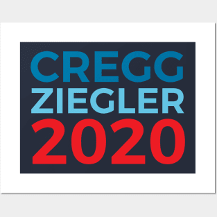 Cregg Ziegler 2020 Election The West Wing CJ Cregg Toby Ziegler T-Shirt Posters and Art